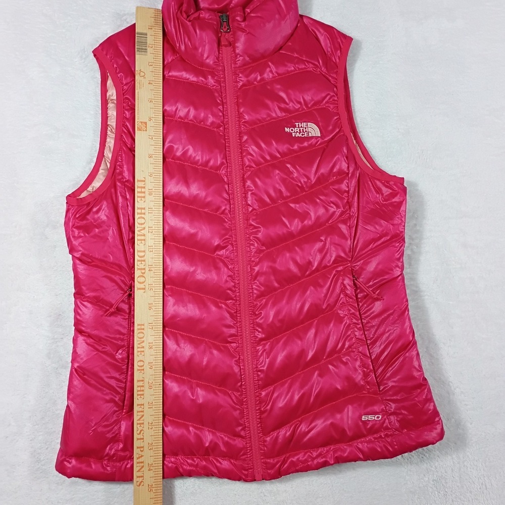 The North Face 550 Puffer Vest Goose Down  Pink Fuscia Full‎ Zip Women's Medium - Picture 14 of 15